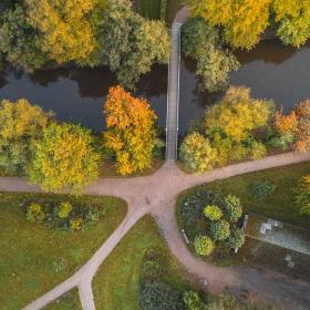 Odense Å efterår drone